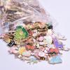 30 stuks/partij Willekeurig Gemengde Emaille Bedels Voor Sieraden Maken Benodigdheden Zon Maan Ster Fruit Dier Bedel Hanger Materialen DIY Oorbellen