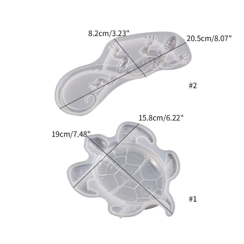 Silicone Epoxy Mold Crafts Moulds Home Wall Decorations Turtle/Gecko Shaped Ornaments Molds Silicone Material for Crafts