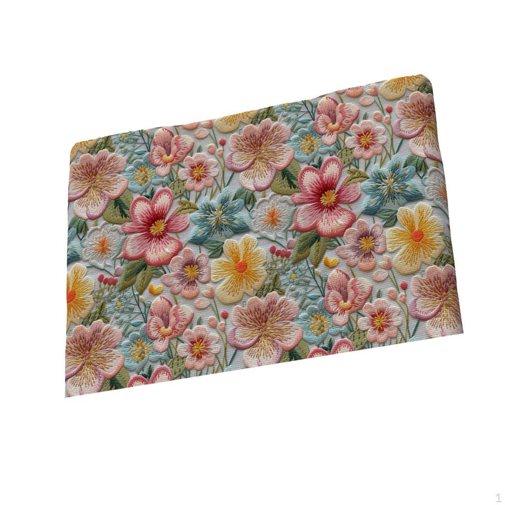 Tessuto patchwork fai-da-te Classico ricamo floreale Stampato a molla Pratico tessuto da cucito fatto a mano