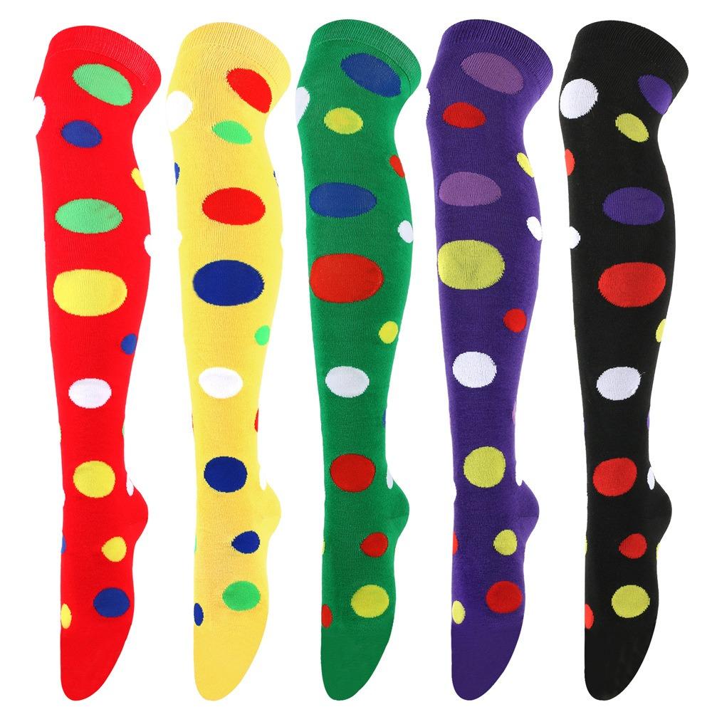 New Style Stockings Socks Polka Dot Over-The-Knee Socks Cosplay Soft Wear-Resistant Socks Polka Dot Colorful Stockings