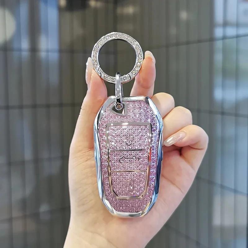 Etui na kluczyk do samochodu Dla Peugeot 408x Etui na kluczyk 3008 308S 508L 4008 E2008 5008 DS5 DS6 DS4 DS7 DS9 Pokrowiec na kluczyk Brelok Kluczyk Peugeot she