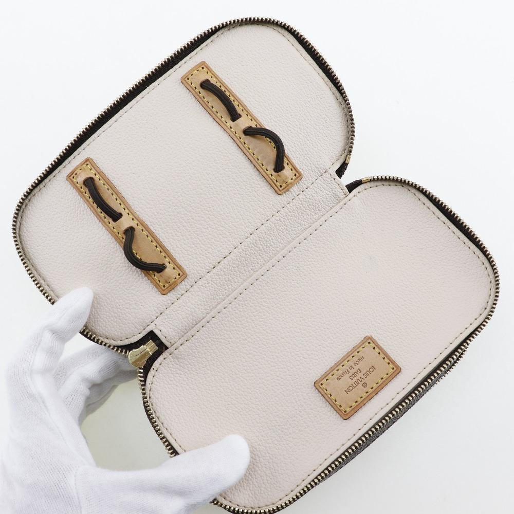 LOUIS VUITTON Truth Brush PM Pouch M47510 Cosmetics Pouch Brown Monogram canvas Women Used