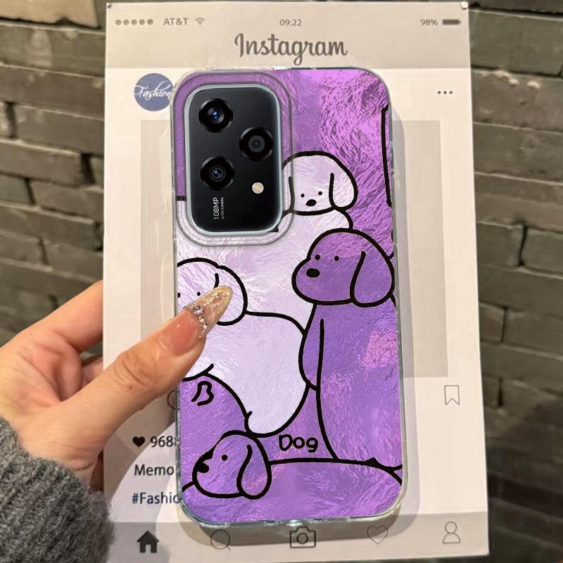 Couple Funny Dog Line Phone Case For Honor Magic7 Magic6 400 200 Lite 200Pro 200 Smart X9c X9a X8a X8b  X8c X7c Fundas Cover