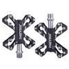 ThinkTop Bicycle Pedal Aluminum for Road and Mountain Black 3-Bearing Axle, 9/16", Ultra-Lightweight, Alloy, High-Strength Lubricant, Bikes, MTBs,