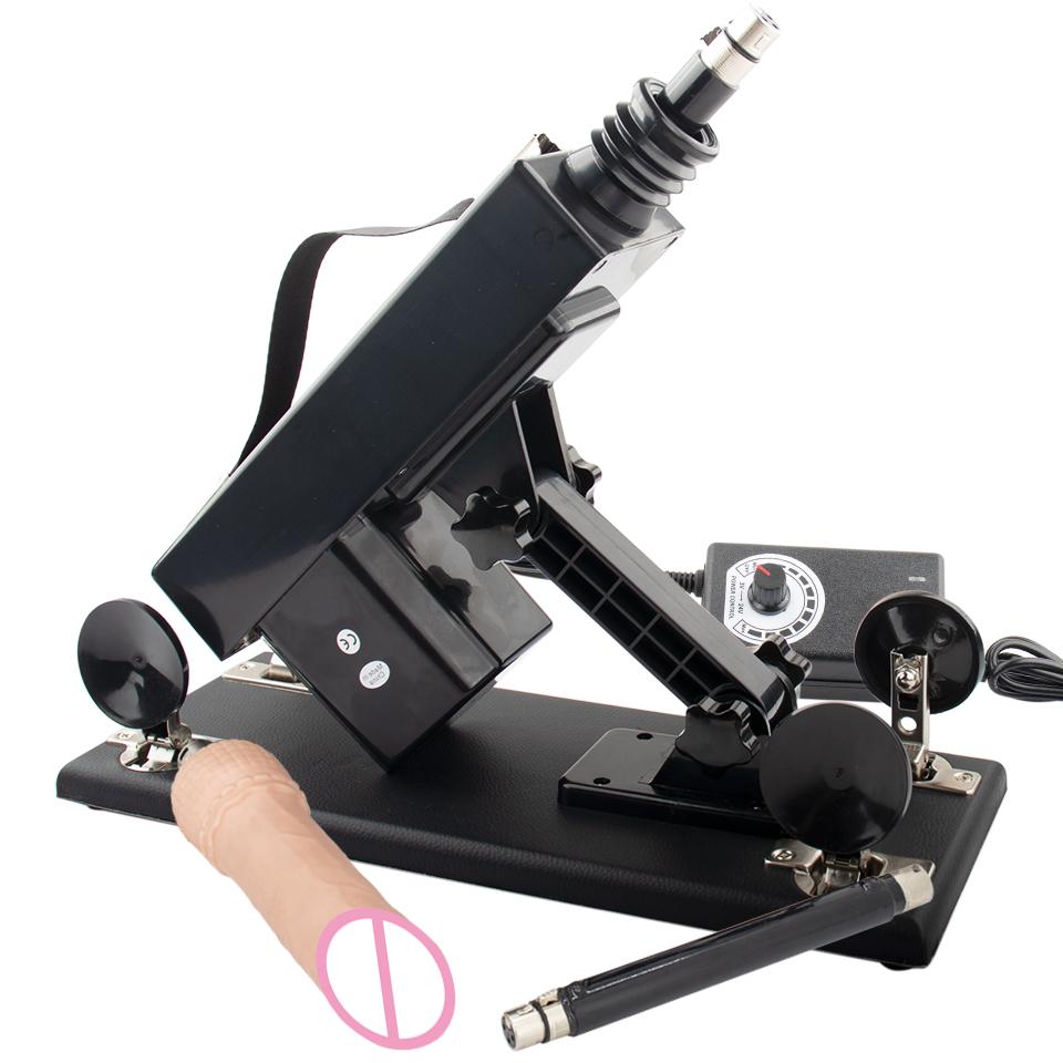 DTSUDU Sex Machine 3XLR Connector Accessory with Dildo and Suction Cup Love Machine Insertion Gun Machine for Couple Sex Game