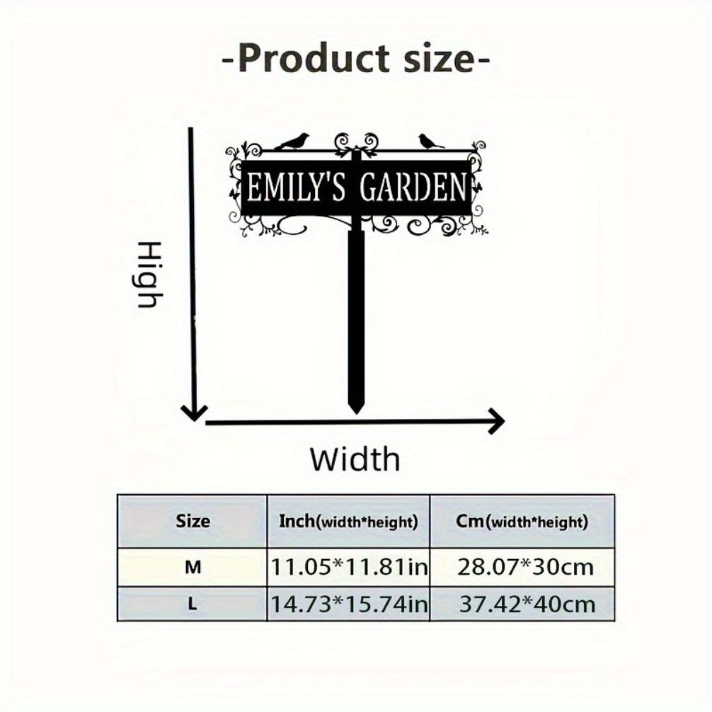 Unique Metal Garden Plaque Bird Shapes Stake Outdoor Landscape Decor Custom Sign Wall Sculpture