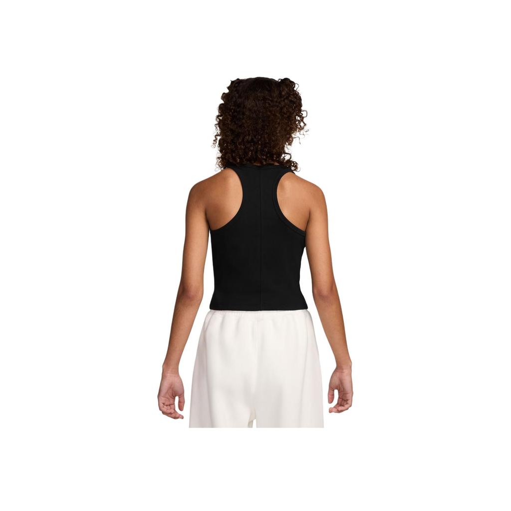 Jordan W J Brk Ess Tank Logo Solid Slim Fit Fashion Vest Women Tops Black White HF9475-010