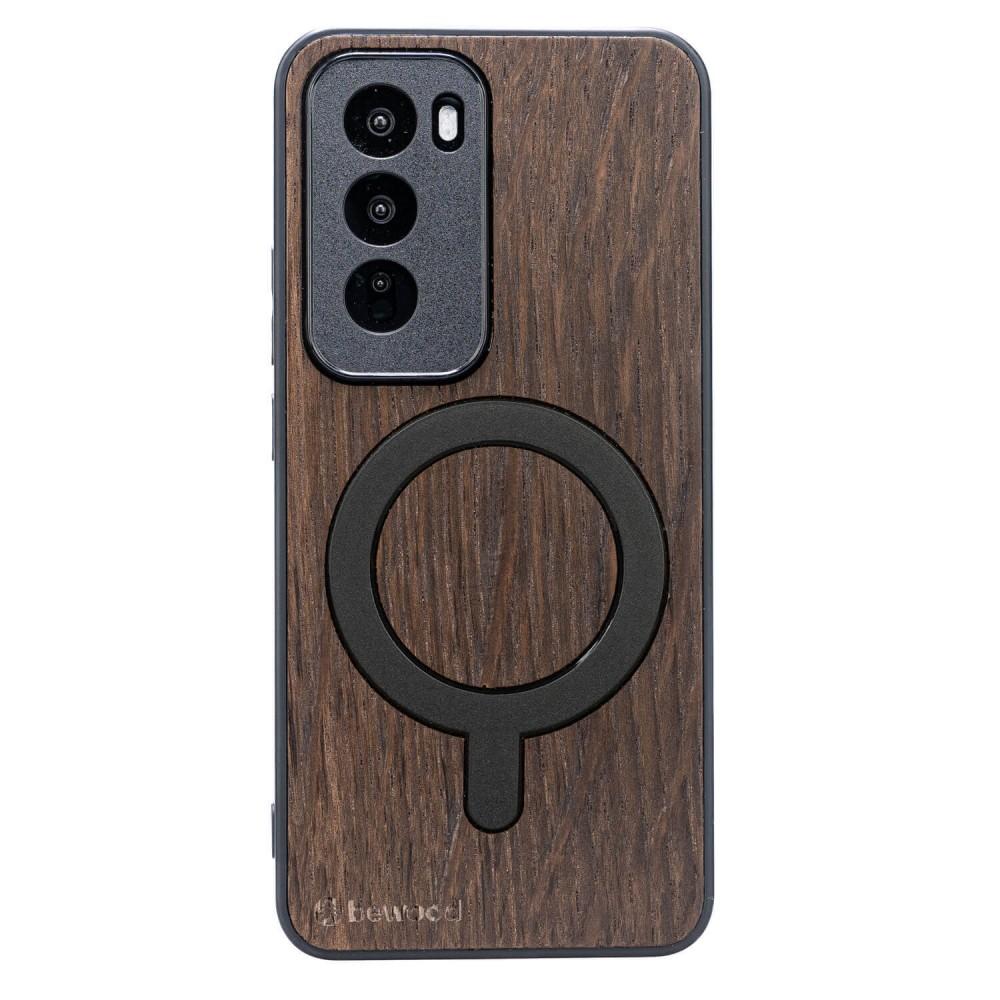 Bewood Wooden Case for Oppo Reno 12 5G Smoked OAK with MagSafe
