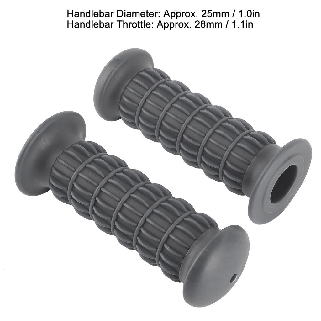 Shakeproof Non Slip Rubber Grips Motorbike Accessory for 25‑28mm Motorcycle Handlebar