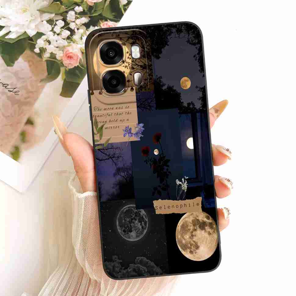 For Oppo A6s 5G CPH2789 Case Fashion Painted Flower Cat Silicone Back Cover For Oppo A 6s A6S 5G 6.75" Bumper Phone Cases Fundas