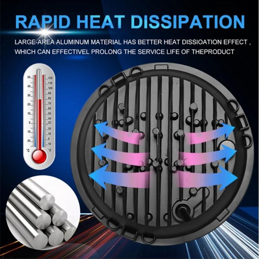 1pc Front Lamp 7" Full LED Skull, 12V Off-Road