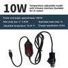 Mini Aquarium Heating Rod Fish Tank Aquarium Heater Submersible Thermostat Heater 18-34°C Adjustable Temperature USB Charging+