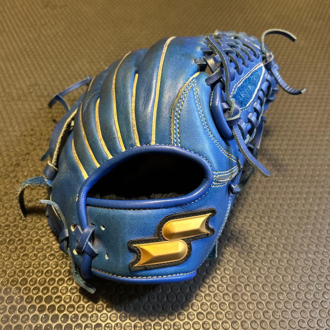 Used SSK WIN DREAM Boys Softball Gloves Blue