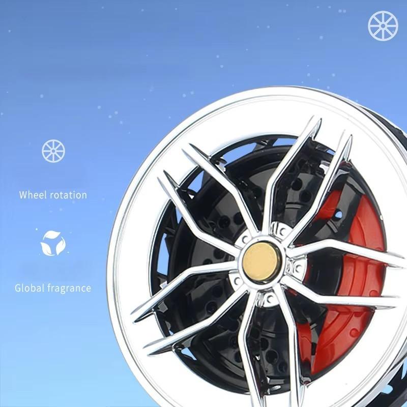 Wheel-shaped Car Air Freshener Auto Air Vent Fragrance Clip Rotatable Tire Fragrance Clips Decor Car Accessories Ornament