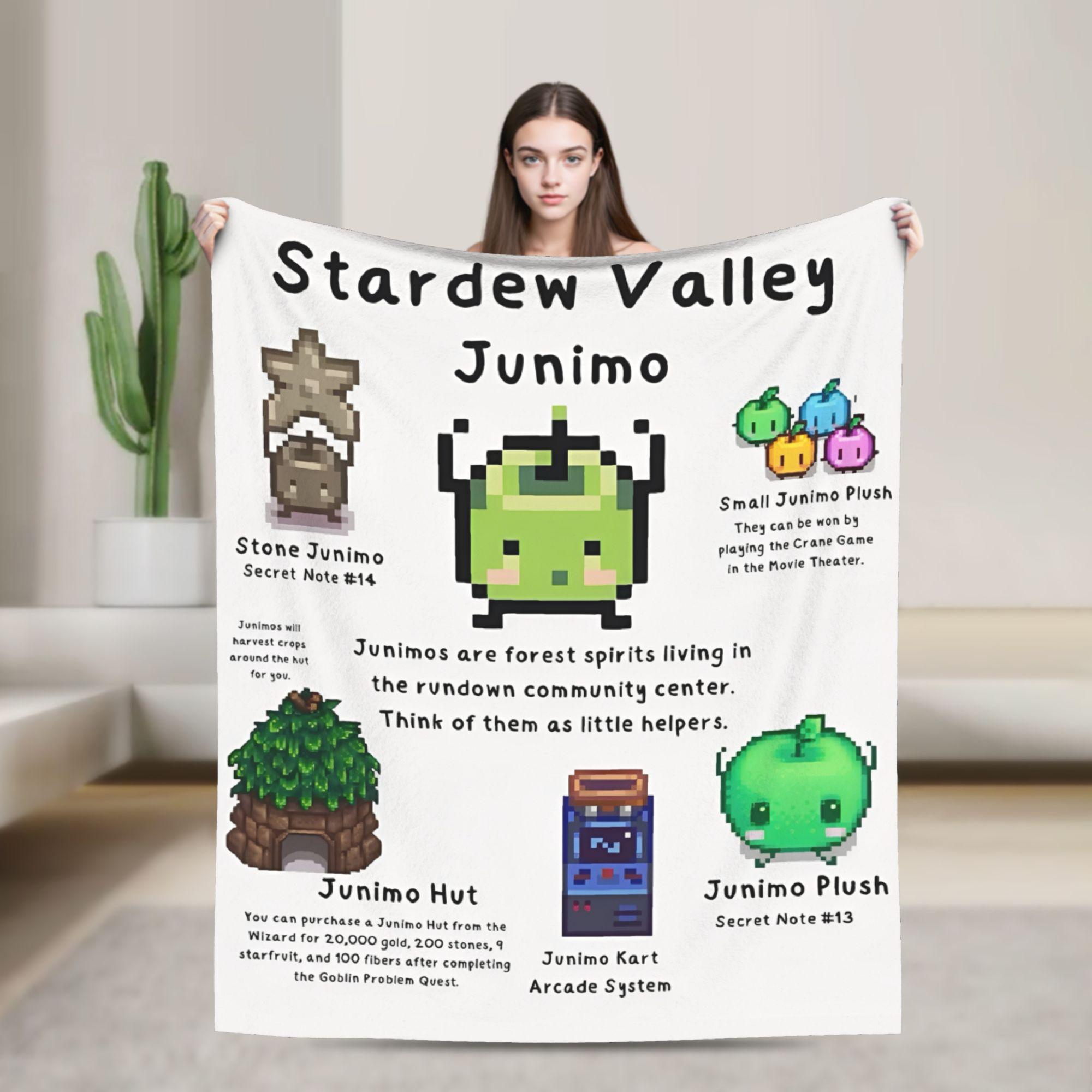 

Stardew Valley Poster Knitted Blankets Fleece Farming Game Super Soft Throw Blankets for Bedding Throws Quilt Breathable 75x90cm