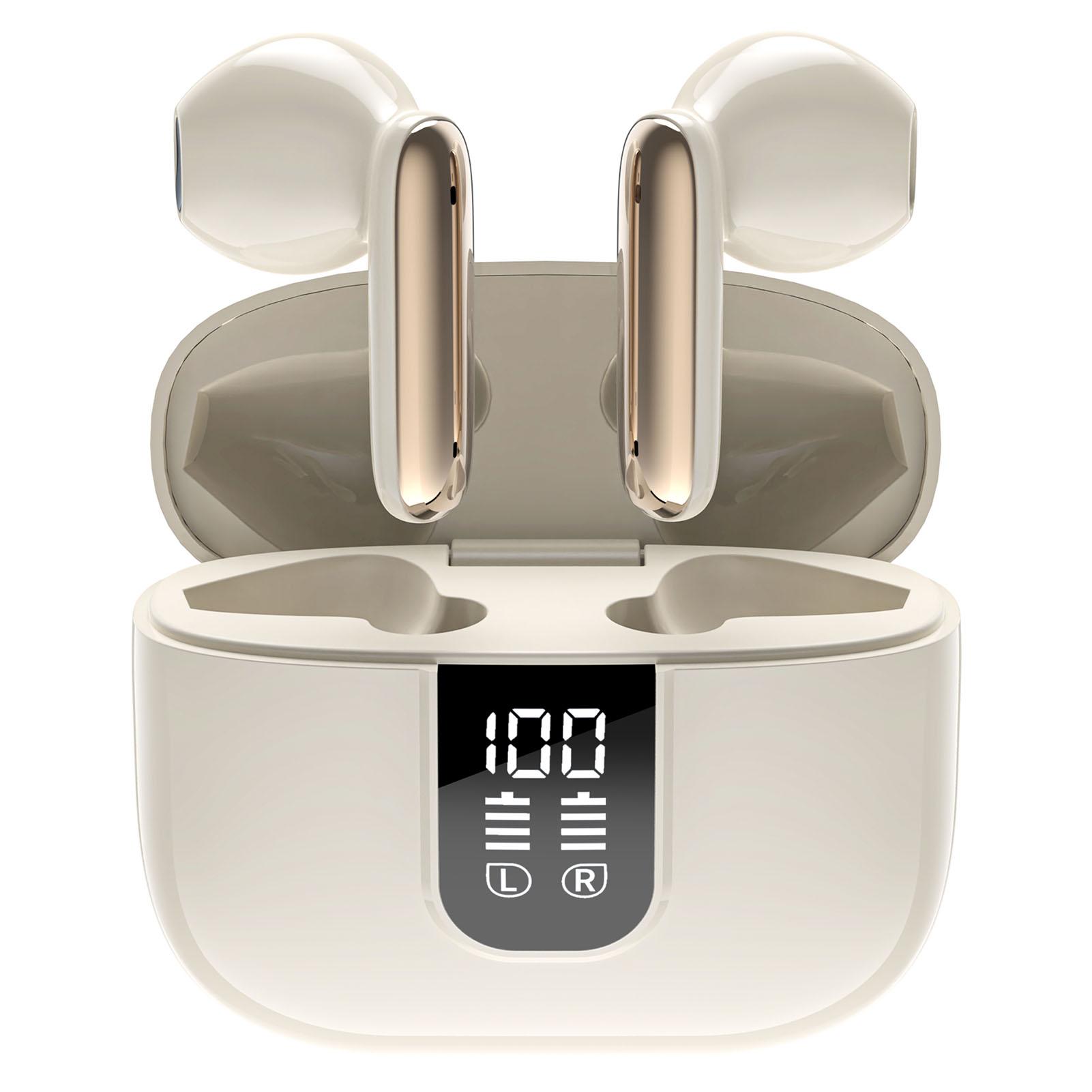 

Bluetooth-наушники с шумоподавлением, водонепроницаемые, с цифровым дисплеем, беспроводные наушники с зарядкой