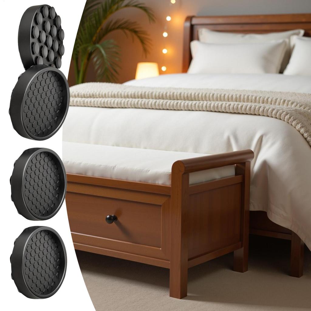Anti Slip Furniture Pads 4 Pieces Noise Reduction Grippers Feet Protectors Couch Stoppers To Prevent Sliding for Bed Couch