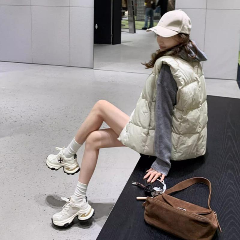 Thick-soled Height-enhancing Women's Casual Sports Shoes Dad Shoes Running Shoes