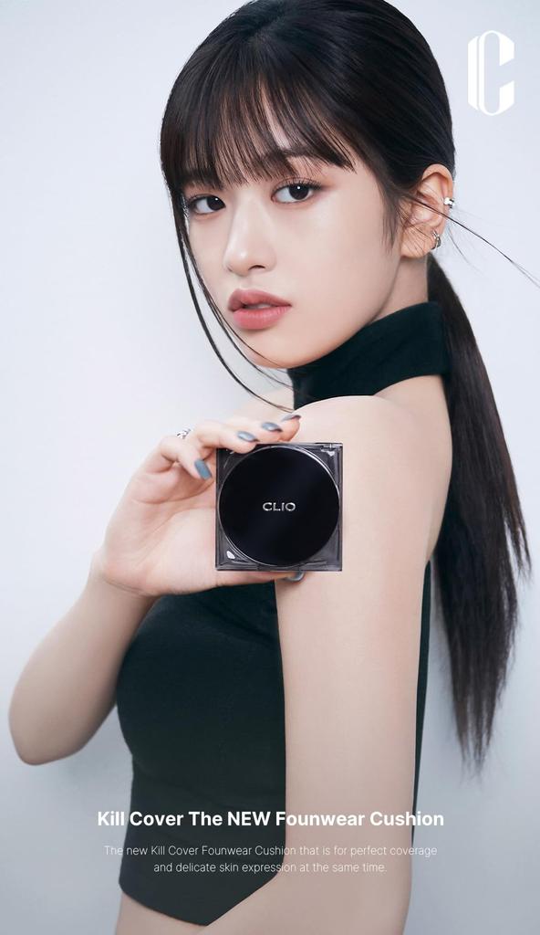 CLIO Kill Cover The New Founwear Cushion Full + Mini Size Set [Amazon.co.jp Exclusive] (THE NEW FOUNWEAR CUSHION 02 LINGERIE, 1 Piece)