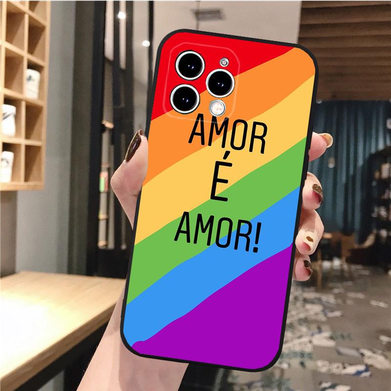 Phone Case For iPhone 17 Pro Max Air 16 15 14 13 Pro Max 15 16 Pro 15Plus Gay Lesbian LGBT Love Mobile Phone Case Funda