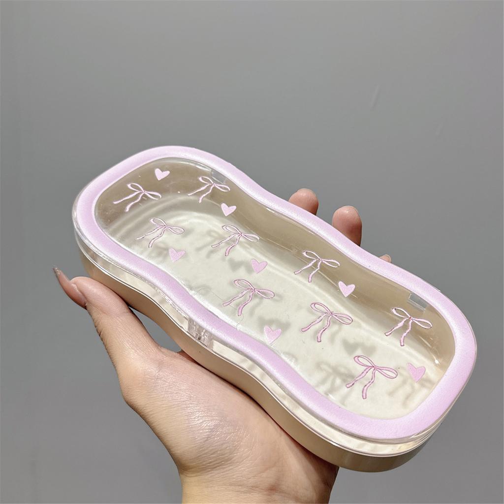 Glasses Case Storage Pink Bows for Work Daily Use Classroom Office Glasses Holder Protectors Sunglasses Pouch