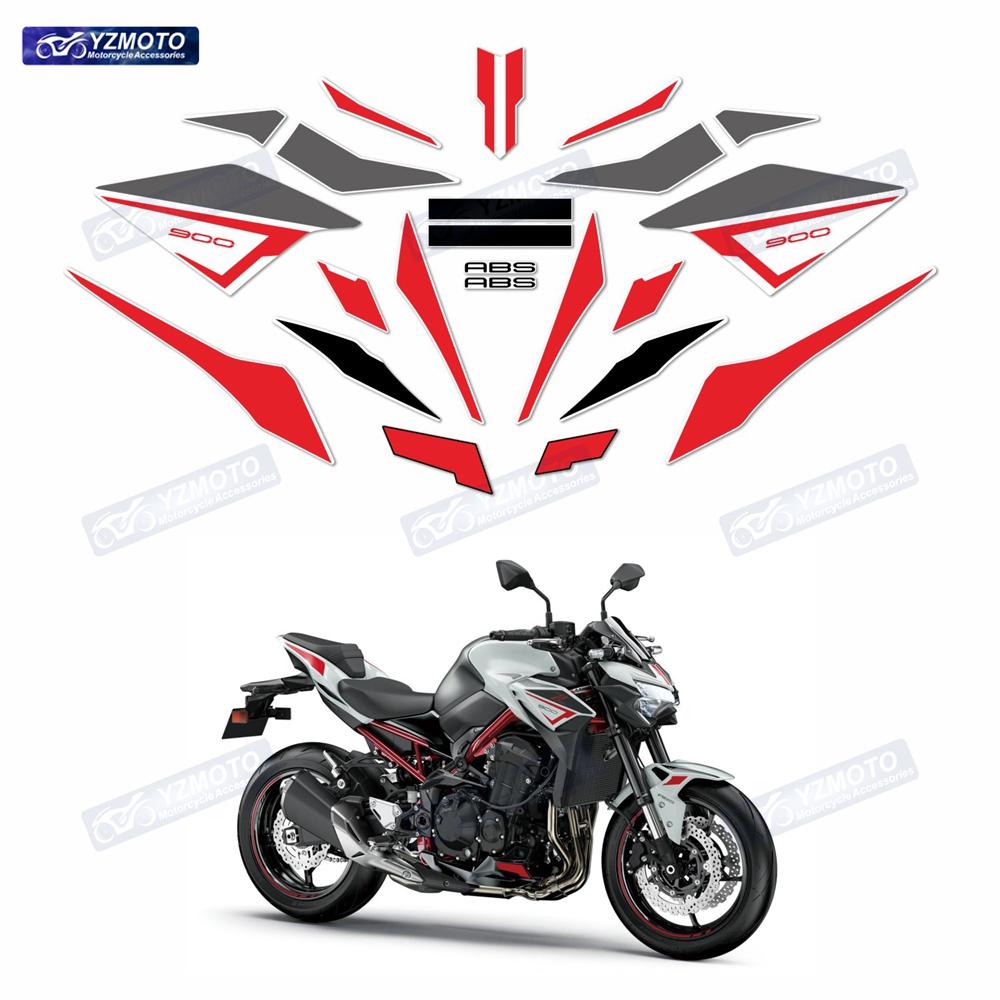 For Z900 Z900SE Z900F ZR900F 2021 2022 2023 2024 Motorcycle Full Set Fairing Sticker Motorbike Reflective Decal Stickers Kit