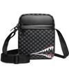 Sleek Multi- Crossbody Bag for Daily Commute Stylish Shark-detail Multi-pocket Lightweight Versatile Casual Bag