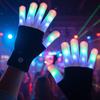 LED Light Night Glowing Gloves Finger Lighting Flashing Glow Mittens Glitter Gloves for Entertainment Rave Party Glow Gloves