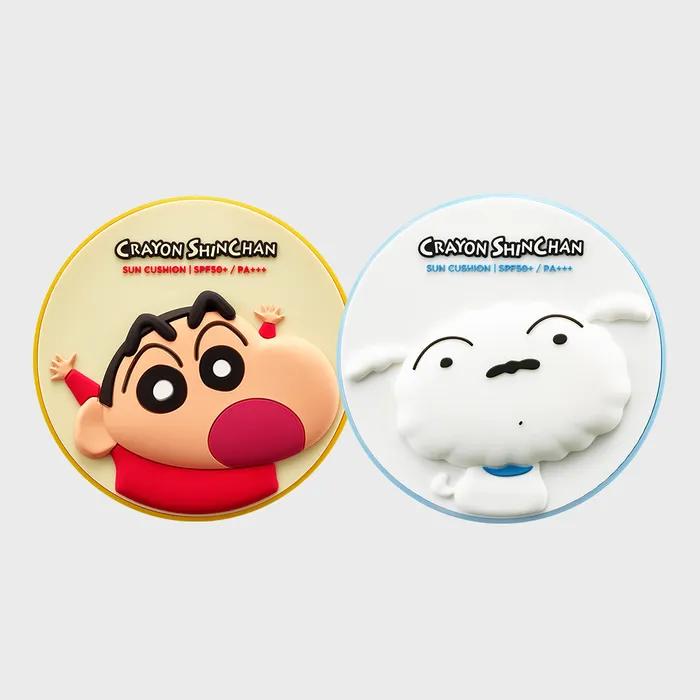 ON THE BODY Purederma UV Barrier Perfect Sun Cushion 15g X 2 (Choose 1 from Crayon Shin-chan/Whitey)