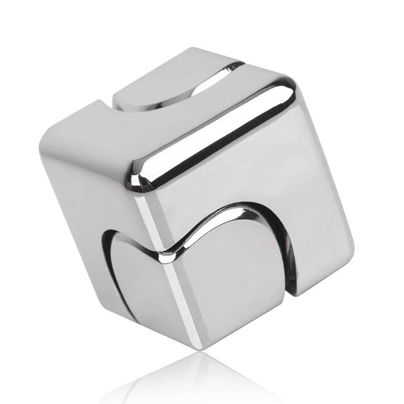 Square Magic Dice Metal Rotate Cube Fidget Spinner Anxiety Stress Relieve  Adhd Relaxing Cool Toys And Gadgets For Adults
