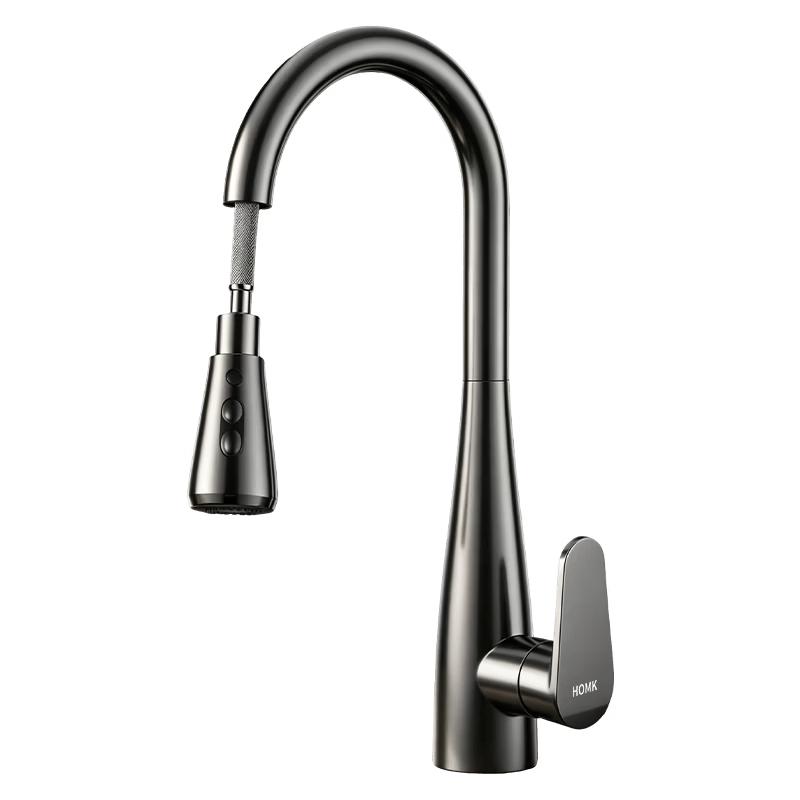 HOMK Stainless Steel Pull-Out Kitchen Faucet