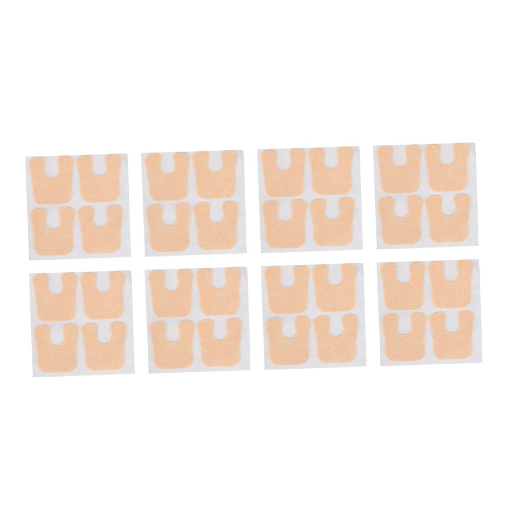 48pcs U Shaped Felt Callus Pads Prevent Rubbing Relieve Pressure Self Adhesive Callus Cushion Pads for Forefoot