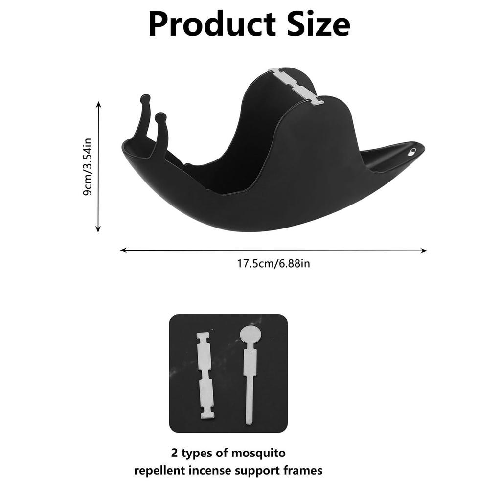 Mosquito Coil Holder Snail Shape Mosquito Repellent Incenses Rack Mosquito Repellent Incense box Holders Portable for Outdoor