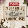 Personalized Retro Garden Tin Sign Waterproof Decorative Metal Plaque For Home Wall