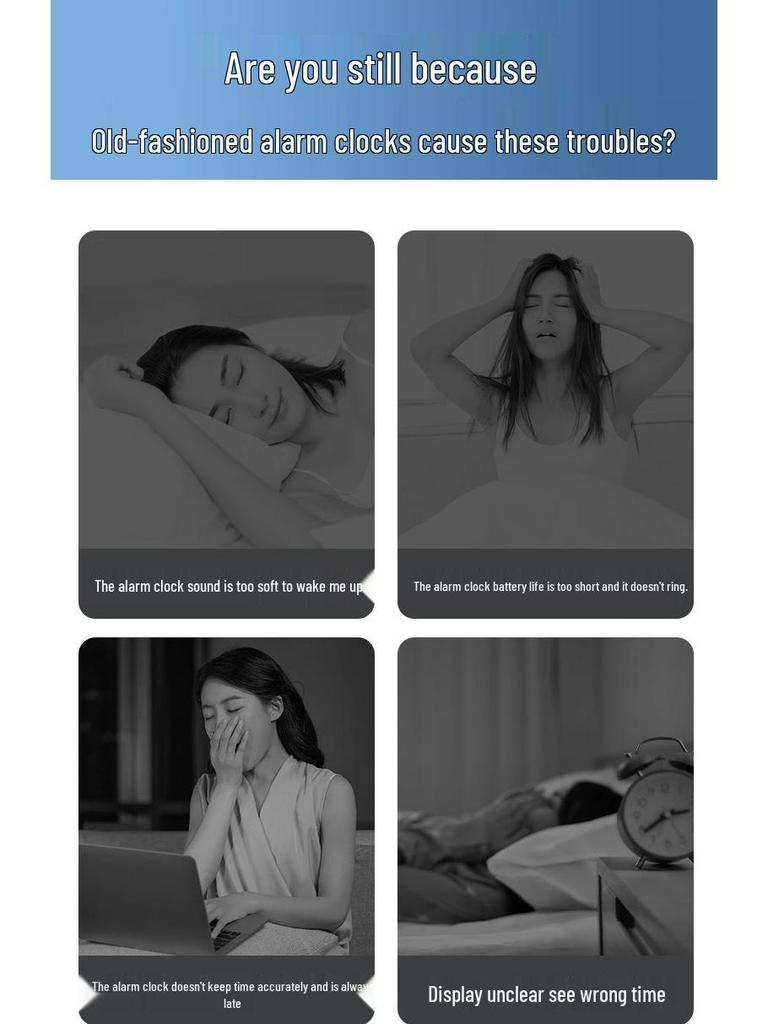 2025 Smart Desktop Alarm Clock: Powerful Wake-Up for Students