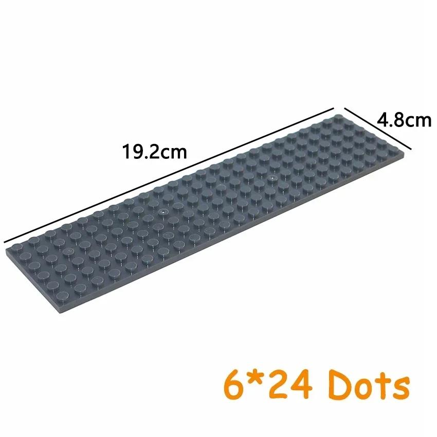 Größe 6x24 Noppenplatte 2 Stück 3026 MOC Bausteine DIY Bausteine 6*24 Figuren Steine Pädagogisches Kreatives Spielzeug