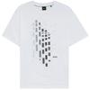 BOSS Mens Geometric Stretch Regular T-Shirt