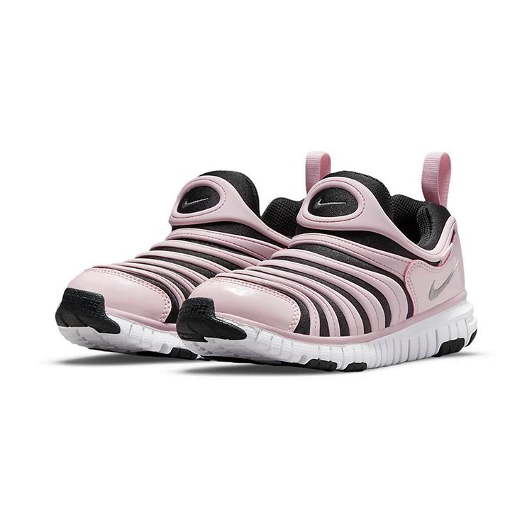 Nike Dynamo Free Low Top Sports Casual Shoes Black Pink Children Aged 3 7 Years Old 343738-027