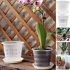 1/3/5PCS Clear Plastic Orchid Pots with Holes Breathable Growth Container Garden Plastic Flower Pot for Home Decoration Garden
