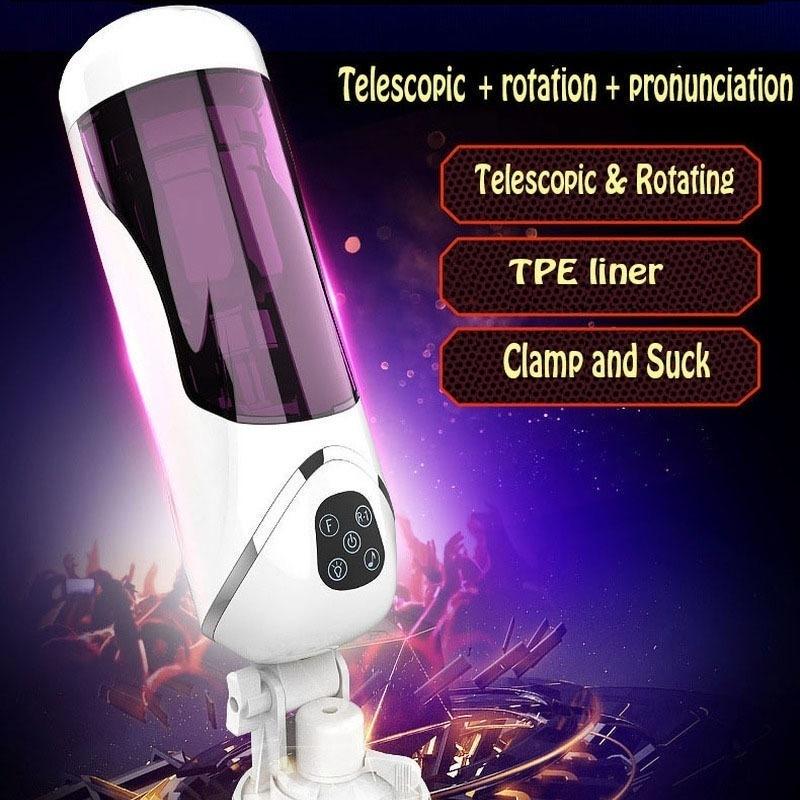 Automatic Intelligent Rotating Telescopic Pronunciation Airplane Cup Heating Sex Toys Masturbation Sex Toys Adult Products