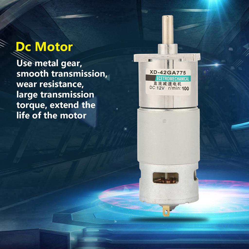 XD 42GA775 Micro DC Gear Motor Speed Regulation CW CCW DC Motor(100RPM12V)
