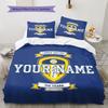 Leeds United Custom Name Pattern Bedding,Quilt Set Quilt Cover Pillowcase Home Birthday Gift(1 * duvet cover + 2 * pillowcase, without core)