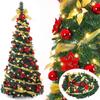 Foldable Christmas Tree with Ornaments & Lights, Ideal for Home, Mall Display, or New Year Gift