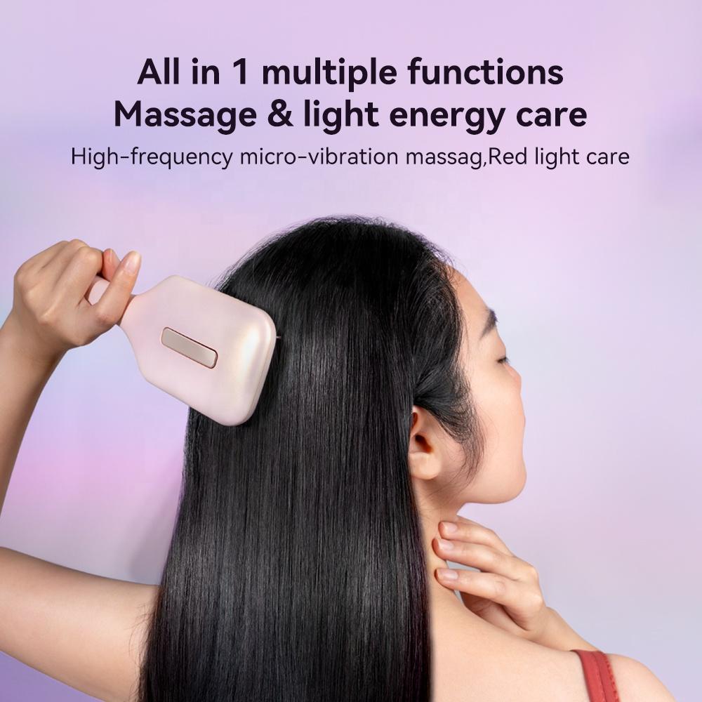 Electric Hair Care Comb Air Cushion Red Light Vibration Hair Growth Care Medicine Scalp Applicator Comb Electric Massage Comb