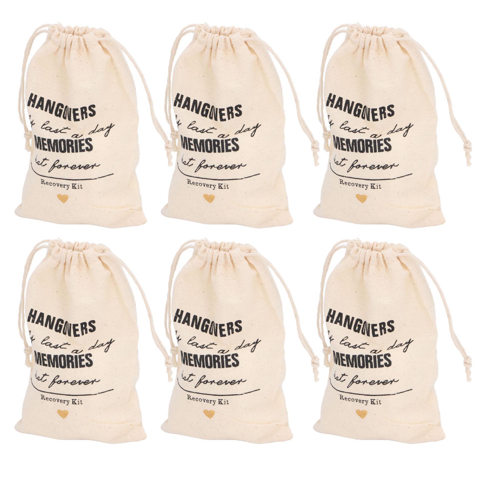 

6pcs Bachelor Party Gift Bags with Drawstring Linen Party Favors Bachelor Bridal Shower Pouches for Wedding Supplies Type 3