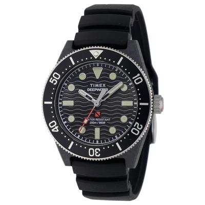 Deepwater Watch Quartz 200M Voděodolné Safírové sklo Černý ciferník TW2Y02200 Pánské černé