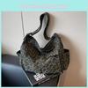 Print Leopard Canvas Handbag Single Shoulder Crossbody Fashion Bag