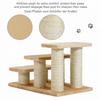 Pet Stairs 3-step Pet Ladder Cat dog Stairs Climb Ladder Cat Tree, Beige