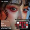 Ucanbe 15-Color Eyeshadow Palette Modern Futuristic Colorful Olive Green Gold Hong Kong Style Retro Daily Commute Light Makeup