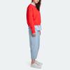 Levis Solid Color Long Sleeve Crew Neck Loose Regular Sweatshirt Women sweatshirt Red 85630-0000
